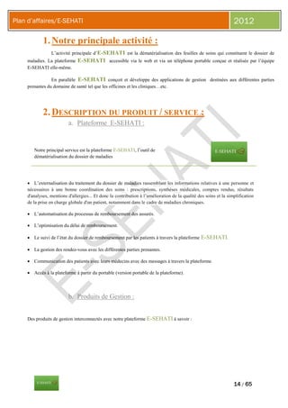 Plan d’affaires/E-SEHATI                                                                                           2012

 ...