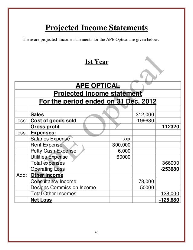 sample excel sheet income statement for service businesses how to make a projected profit and loss statement