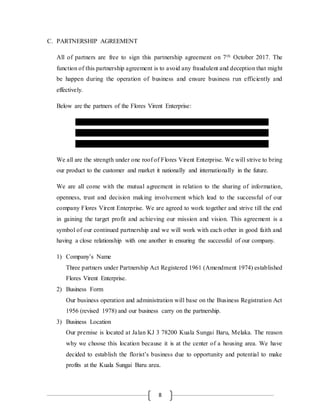 Function Agreement Form ENT 300 Business plan Flores Virent | DOCX