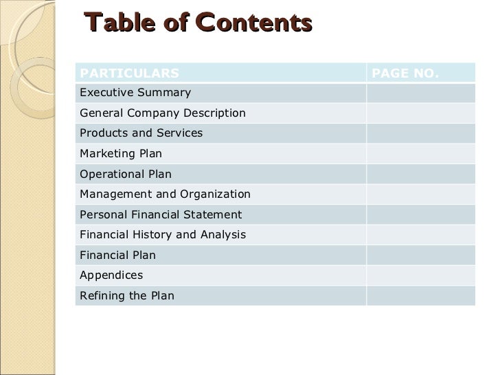 Business plan template image