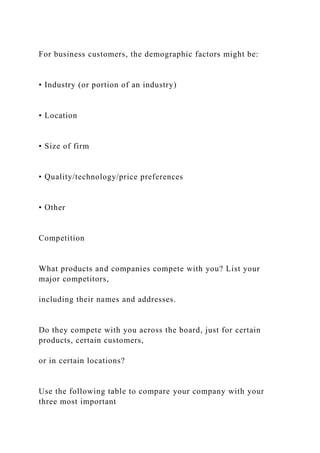 Business Plan for a Startup Business The business plan.docx