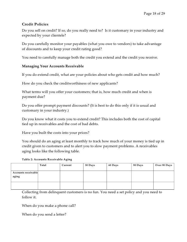 Existing business plan template picture