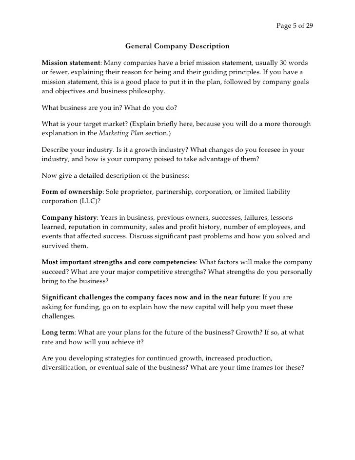 Existing business plan pdf image