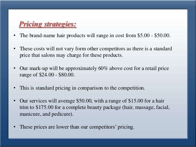 business plan for style park hair saloon salon start up costs