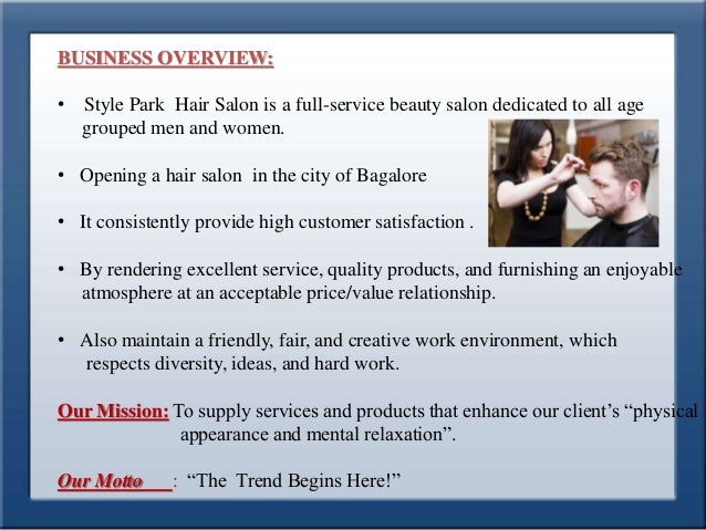 Business plan on hair salon