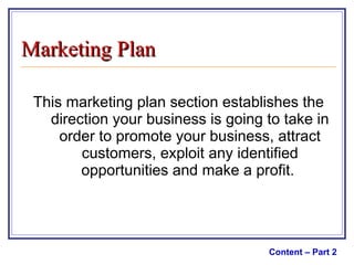 Business plan guidellines