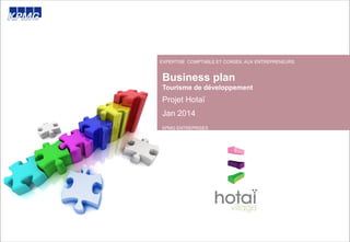 Business plan
Tourisme de développement
Projet Hotaï
Jan 2014
EXPERTISE COMPTABLE ET CONSEIL AUX ENTREPRENEURS
KPMG ENTREPRISES
 