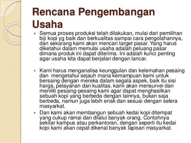 Business plan kedai kopi 03 picture