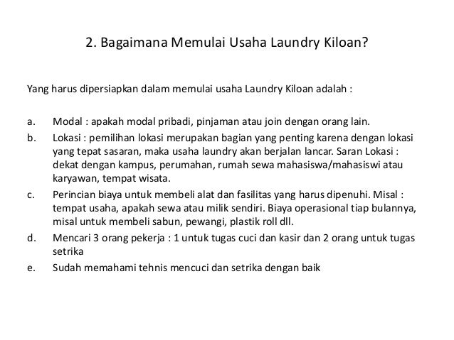 Business plan laundry kiloan picture