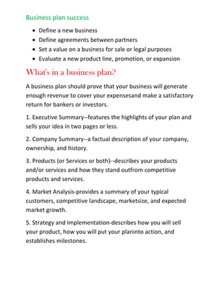 Define agreements between partners