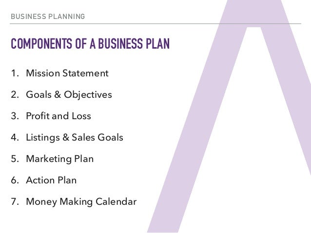 real estate agents business plan