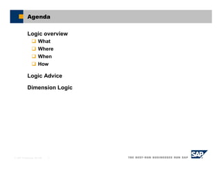 Business planning and consolidation 5.x%3a logic explained%2c part 1 | PDF