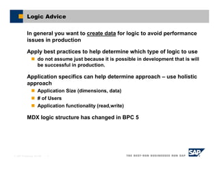 Business planning and consolidation 5.x%3a logic explained%2c part 1 | PDF