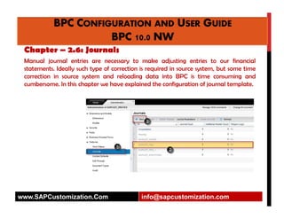 BPC Configuration and User Guide Ver 10.0 | PDF
