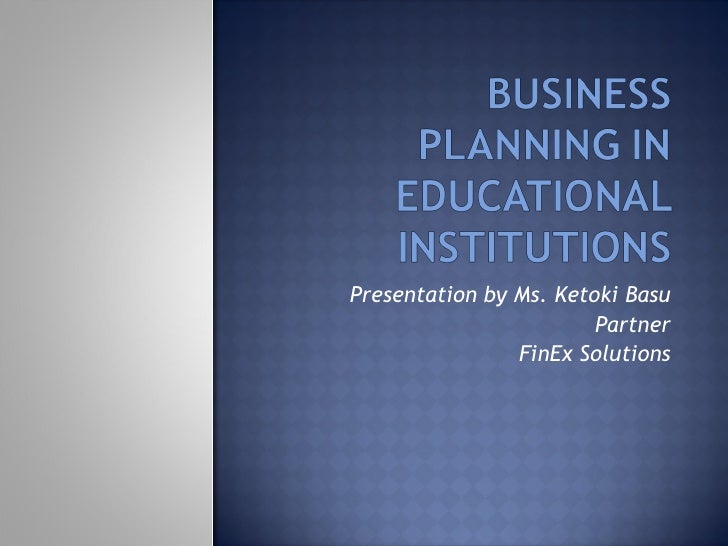 Business plan for opening an educational institution