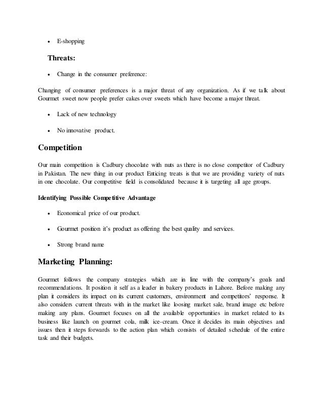 churros business plan sample pdf