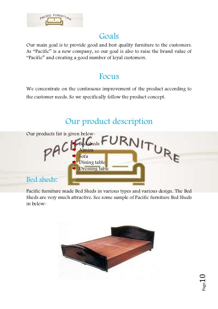 Wooden furniture business plan