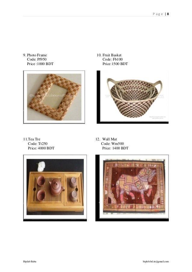 Business Plan On Handicraft Doc