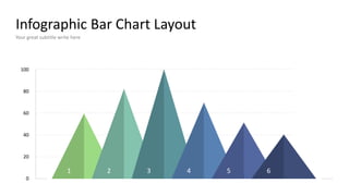 Infographic Bar Chart Layout
Your great subtitle write here
0
20
40
60
80
100
1 2 3 4 5 6
 