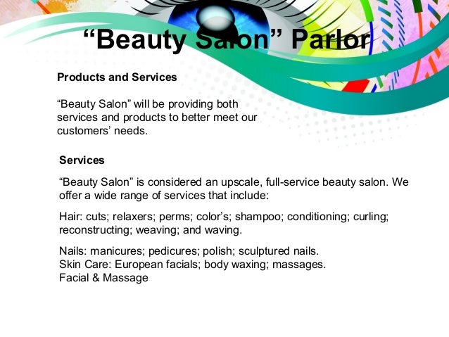 Business Plan Presentation- " Beauty Salon Parlor