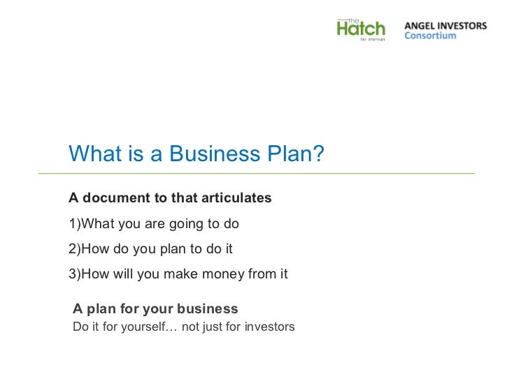 What to include in a business plan presentation