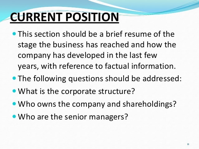 Positions in business names image