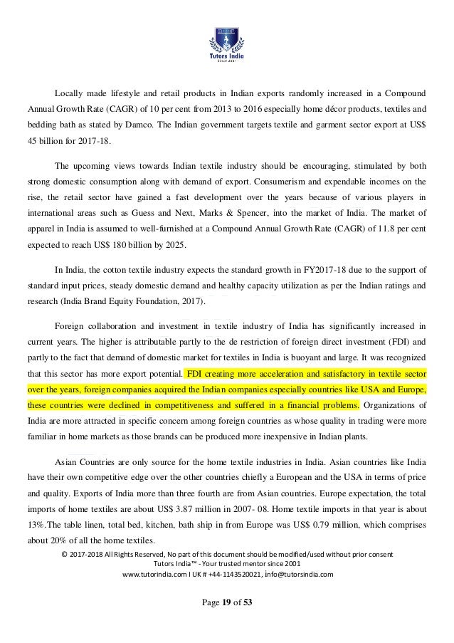 phd thesis on textile industry