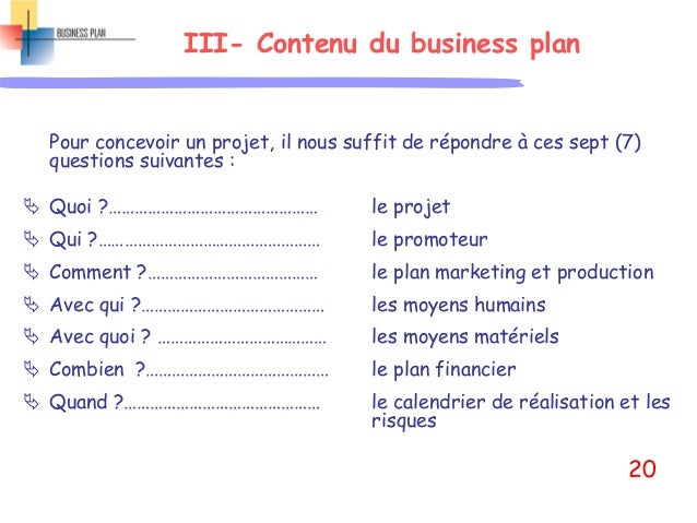 Calendrier d exploitation business plan image