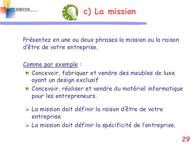 Parts of a business plan picture