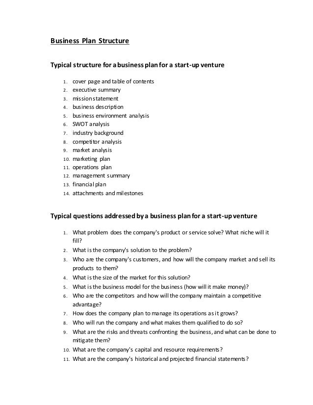 Best business plan template picture