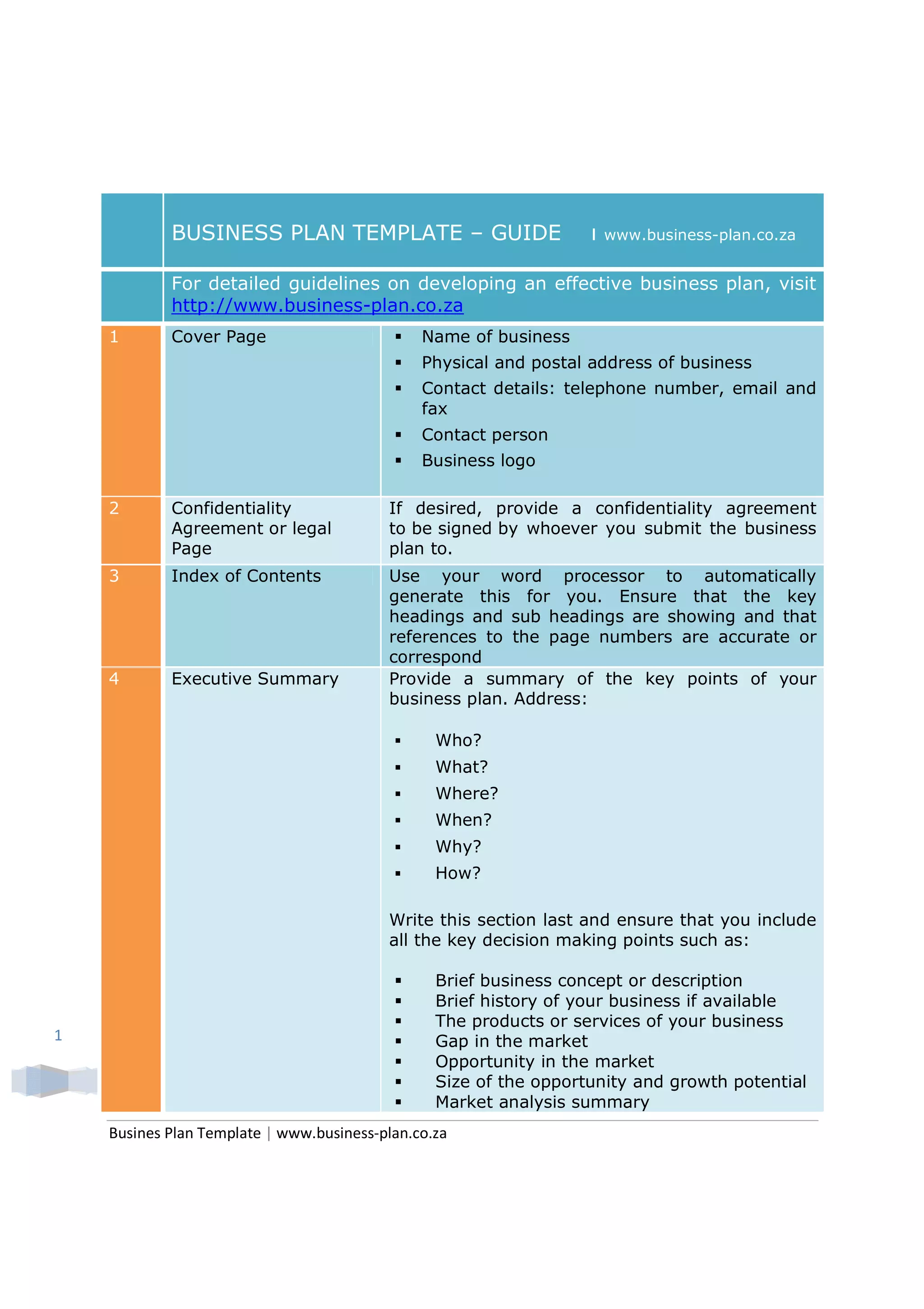 Image 5 for Www Business Plan Template