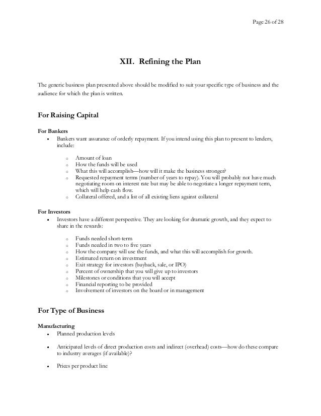 business plan template