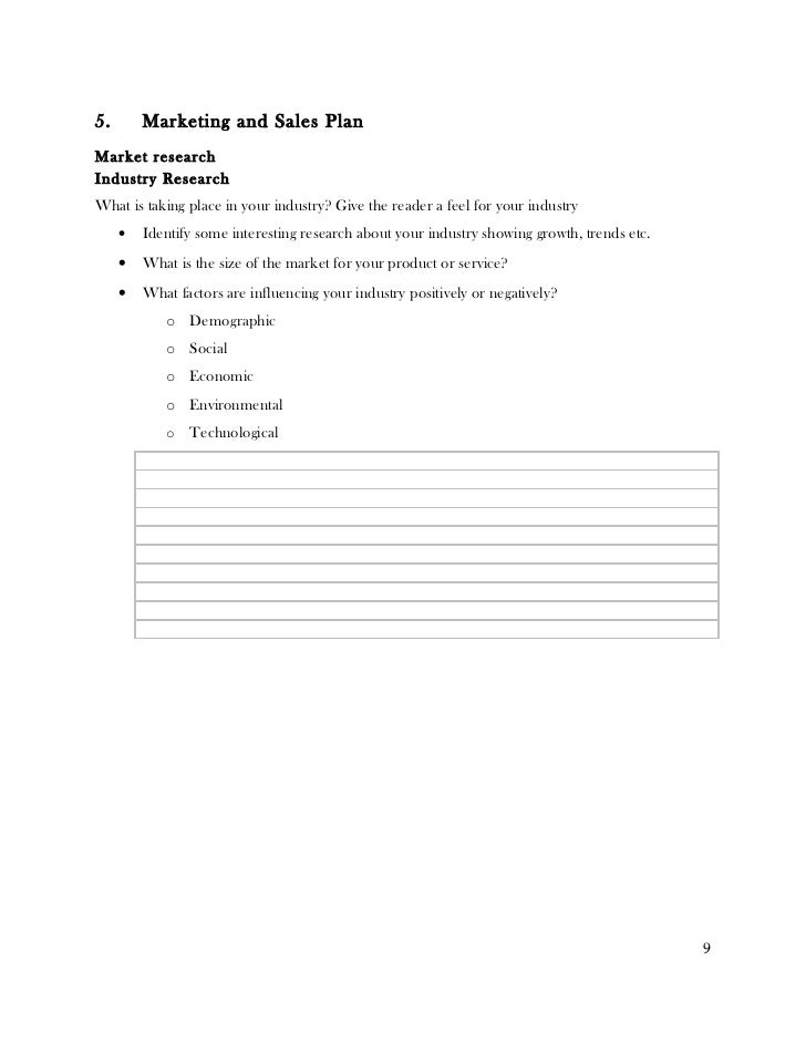 Types of business plan image