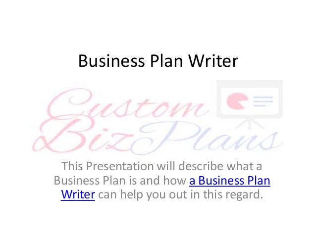 Business plan writer pro