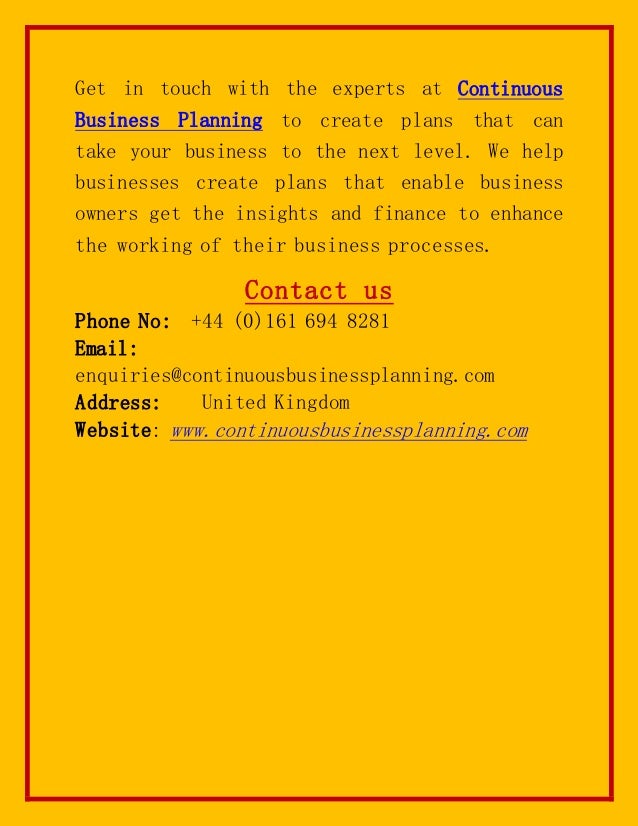 Professional help writing a business plan
