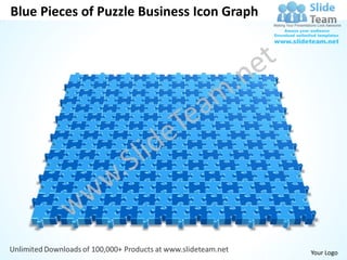 Blue Pieces of Puzzle Business Icon Graph




                                            Your Logo
 