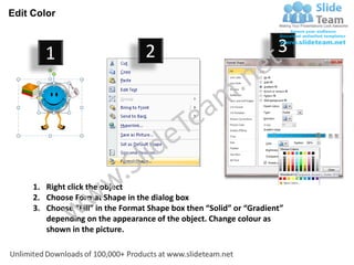 Business power point templates emoticon of smiling face education ...