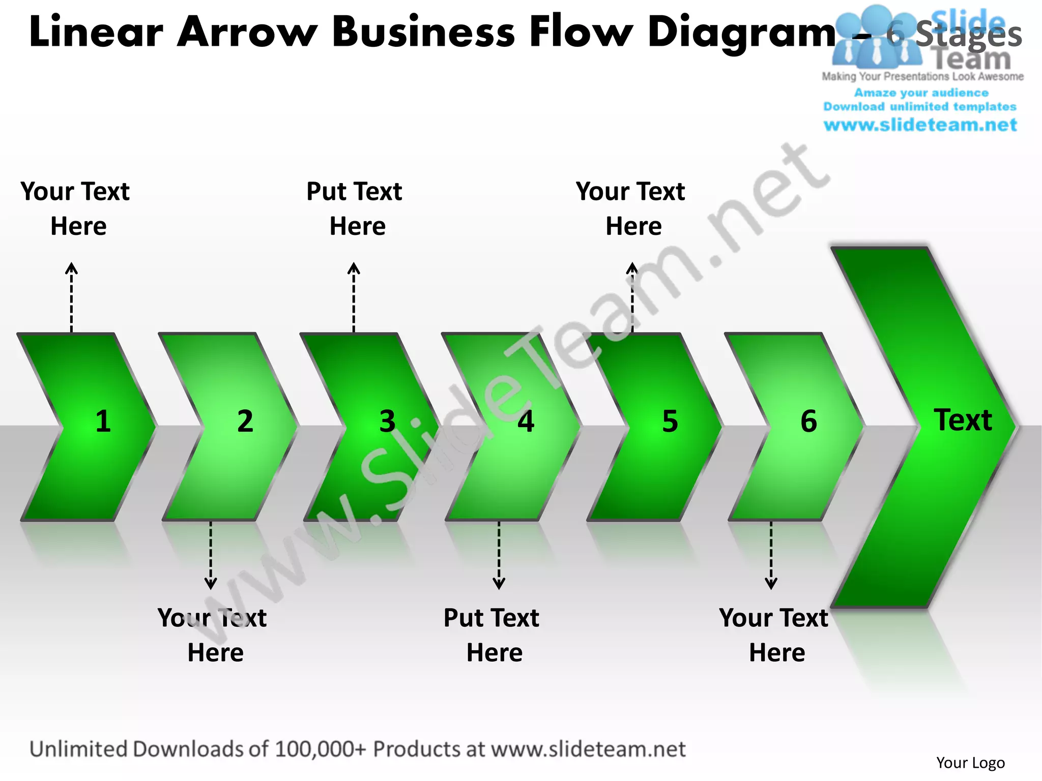 Business power point templates linear arrow flow diagram sales ppt ...