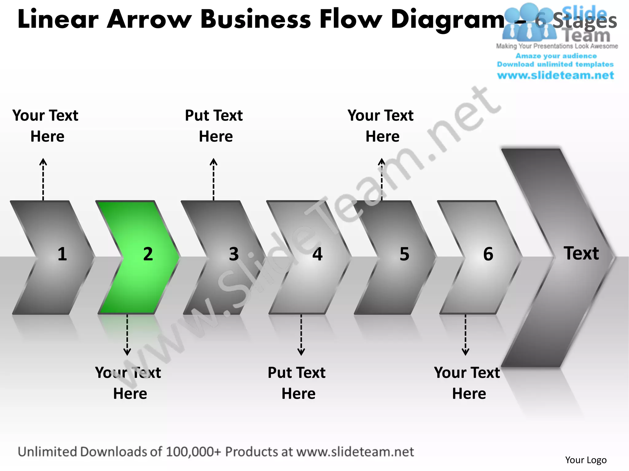 Business power point templates linear arrow flow diagram sales ppt ...