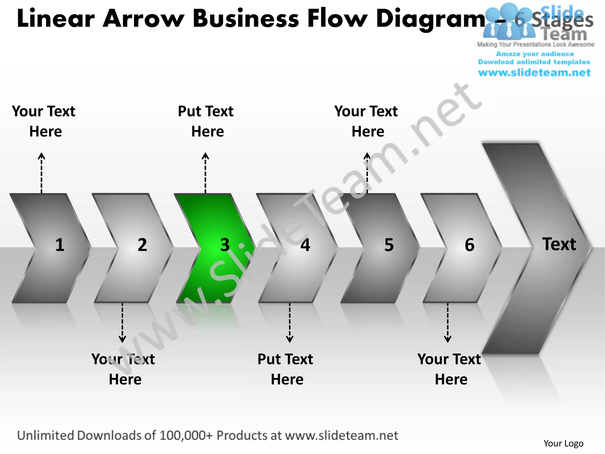 Business power point templates linear arrow flow diagram sales ppt ...