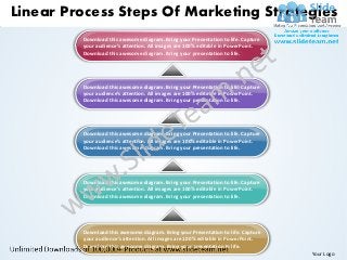 Linear Process Steps Of Marketing Strategies
         Download this awesome diagram. Bring your Presentation to life. Capture
         your audience’s attention. All images are 100% editable in PowerPoint.
         Download this awesome diagram. Bring your presentation to life.




         Download this awesome diagram. Bring your Presentation to life. Capture
         your audience’s attention. All images are 100% editable in PowerPoint.
         Download this awesome diagram. Bring your presentation to life.




         Download this awesome diagram. Bring your Presentation to life. Capture
         your audience’s attention. All images are 100% editable in PowerPoint.
         Download this awesome diagram. Bring your presentation to life.




         Download this awesome diagram. Bring your Presentation to life. Capture
         your audience’s attention. All images are 100% editable in PowerPoint.
         Download this awesome diagram. Bring your presentation to life.




         Download this awesome diagram. Bring your Presentation to life. Capture
         your audience’s attention. All images are 100% editable in PowerPoint.
         Download this awesome diagram. Bring your presentation to life.
                                                                                   Your Logo
 