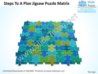 Steps To A Plan Jigsaw Puzzle Matrix




                                       Your Logo
 