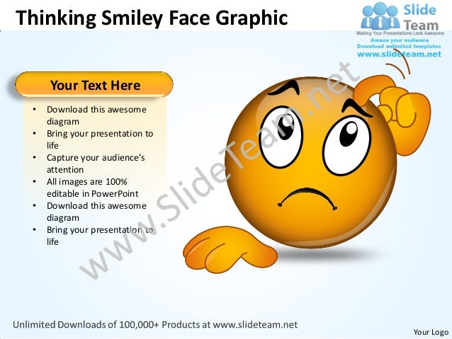 business power point templates thinking smiley face graphic sales ppt smiley face templates