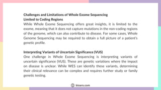 Understanding Whole Exome Sequencing for Disease Diagnosis | PDF