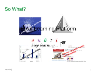 Eukti Learning 1
So What?
Eukti Learning Platform
 
