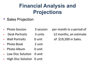 Commercial (business cards, portfolios and products) Competitive Analysis and PotentialCompetitive AnalysisPhotographers