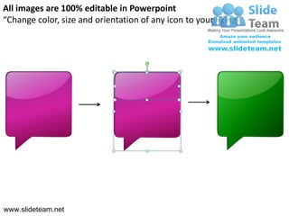 All images are 100% editable in Powerpoint
“Change color, size and orientation of any icon to your liking”




www.slideteam.net
 