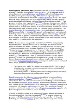 Business process management | PDF