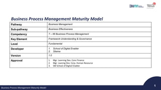 Comprehensive Business Process Management Maturity Model (BPMMM ...