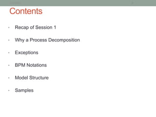 Business Process Management Training session 2 | PDF